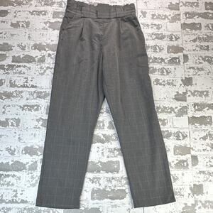YIDARTON Womens Plaid High Waist Pleated Dress Pants Elastic Waist Trousers M
